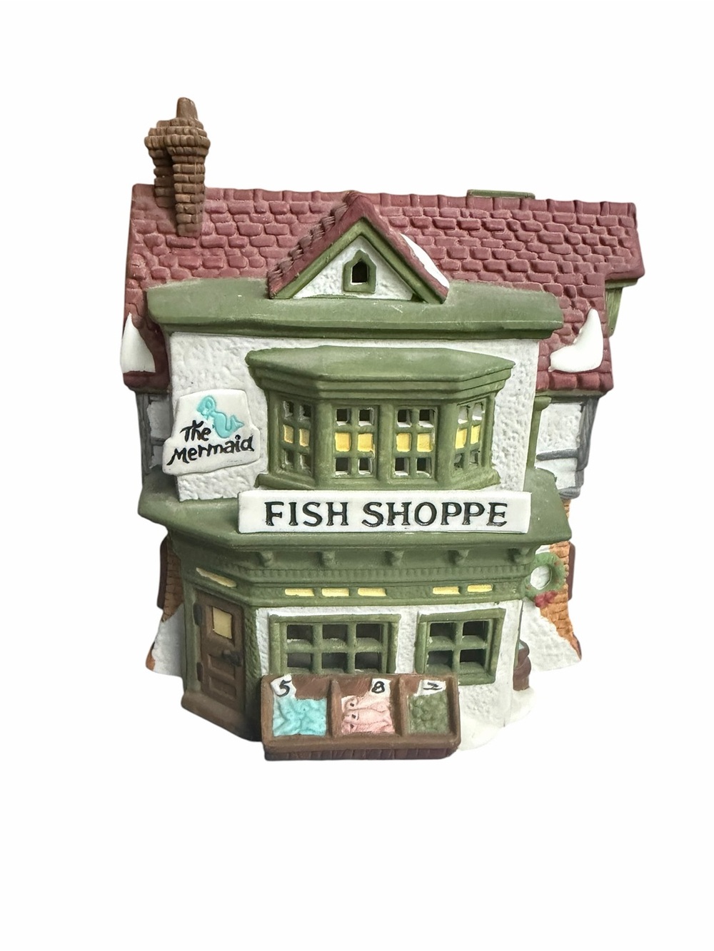 1988 Dept. 56 Dickens’ Village Series Hand-Painted Bisque Porcelain “The Mermaid